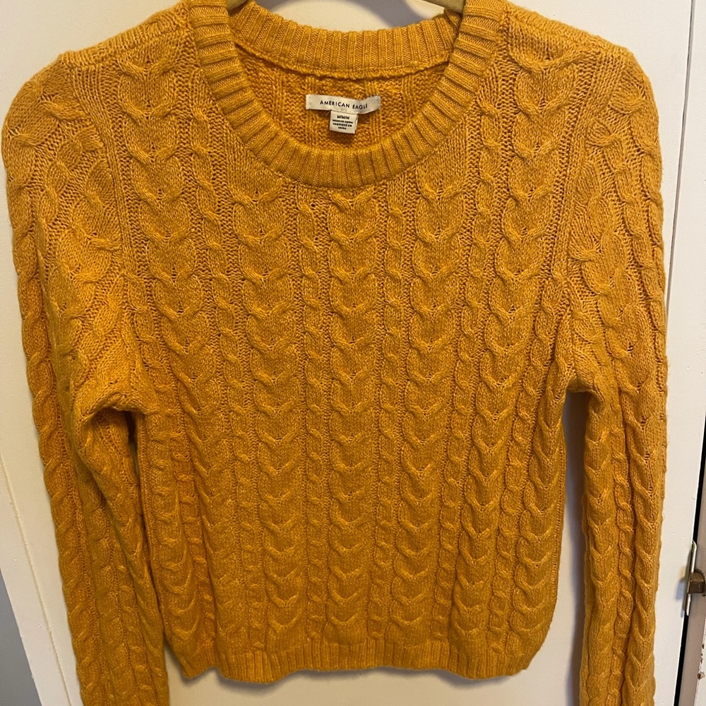 Mustard yellow American Eagle sweater